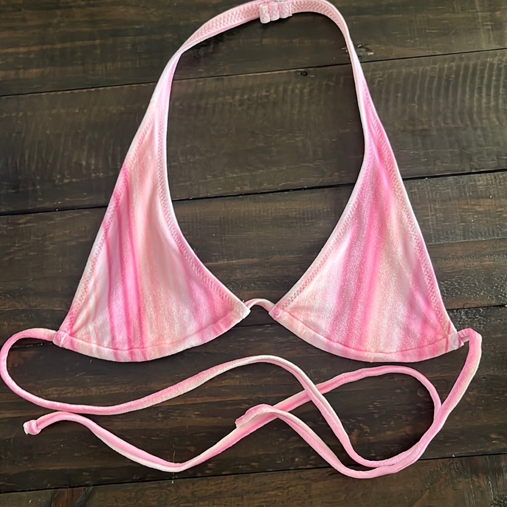 Frankie's Harlow Striped Velvet Bikini Top - Picture 2 of 9